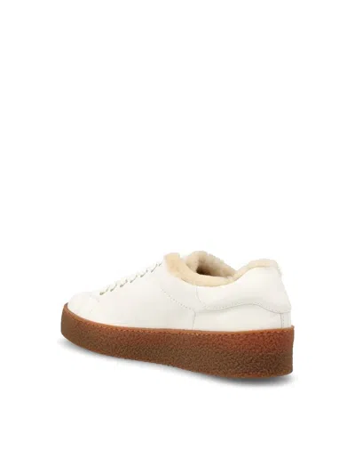 Bogner Lucerne Shearling-lined Leather Sneakers In White