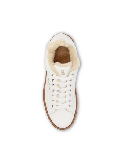 Bogner Lucerne Shearling-lined Leather Sneakers In White