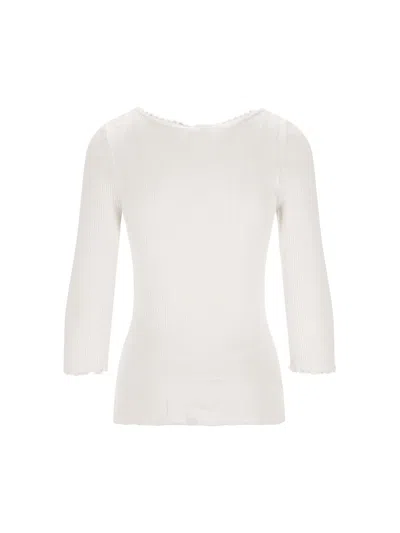 Chloé Mini Ruffled Cardigan In White