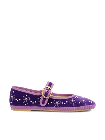 Valentino Garavani Low Shoes In Purple
