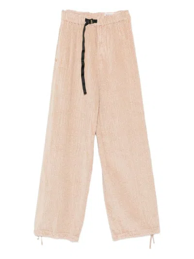 White Sand Drawstring-waist Pants In Neutral