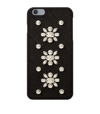 Michael Michael Kors Crystal Embellished Iphone 6 Plus Case In Black