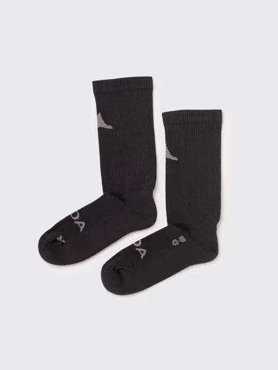 Roa Logo Biofil Socks In Brown
