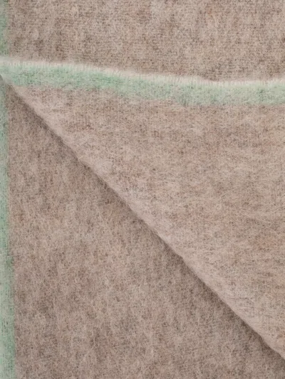Acne Studios Wool Mohair Scarf In Brown
