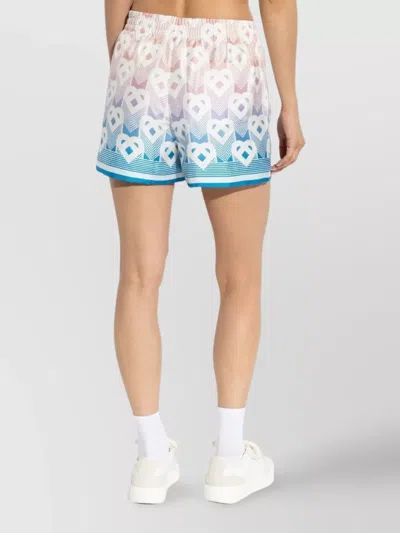 Casablanca Monogram Print Shorts In Multi