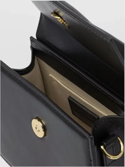 Jacquemus The Medium Chiquito Leather Handbag. In Black