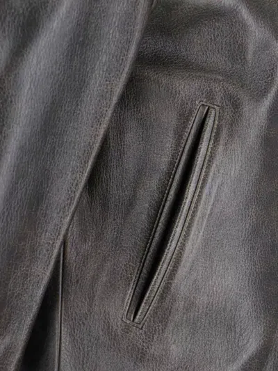 Tonywack Relaxed Jacket With Front Pocket And Textured Finish In Black