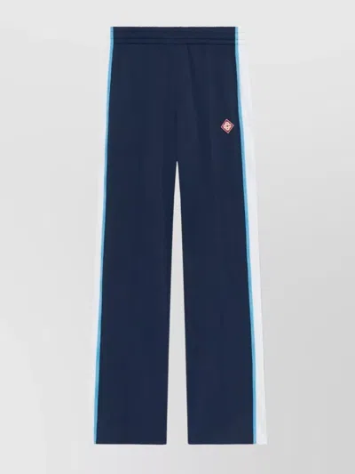 Casablanca Mens Textured Trak Pants Round Pique In Blue