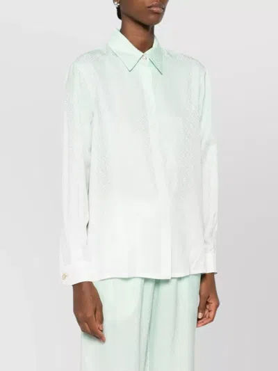 Casablanca Shirt With Faded Effect In Green