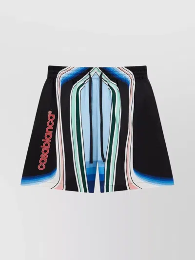 Casablanca Graphic Mountain Shorts In Multi