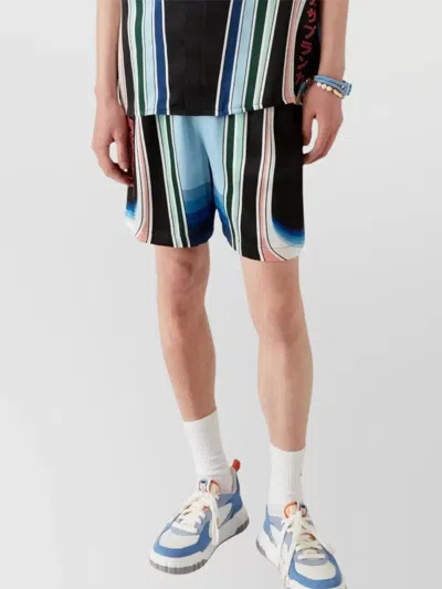 Casablanca Graphic Mountain Shorts In Multi