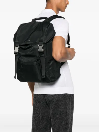 Sandro Logo-lettering Backpack In Black