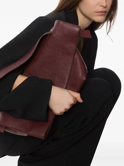 Alberta Ferretti Alberta Ferreti Women Red Viscose Clutch In Red