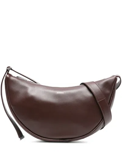 肩带皮质单肩包