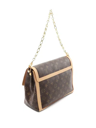 Pre-owned Louis Vuitton Dauphine Gm Monogram Shoulder Bag In Brown