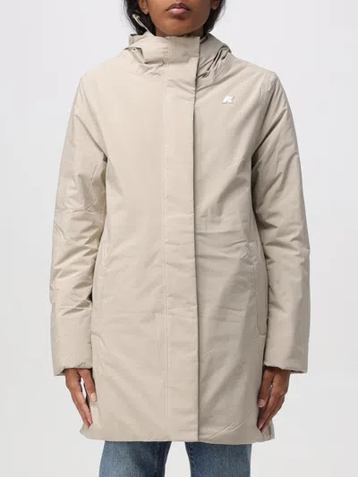 K-way Jacket  Woman Color Beige In Neutral