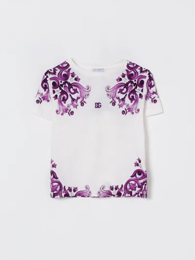 Dolce & Gabbana Majolica-print T-shirt In Purple