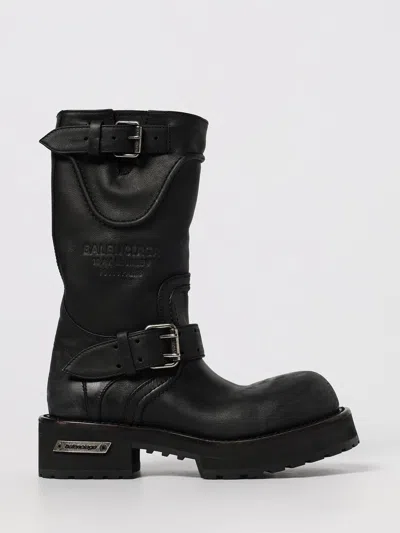 Balenciaga Woman Black Boots In Black