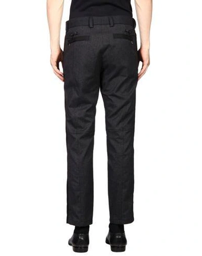 Shop Dolce & Gabbana Man Pants Steel Grey Size 40 Cotton, Polyamide, Silk, Elastane