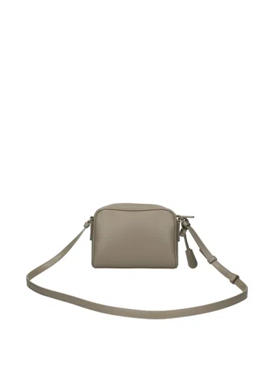 Armani Exchange Lock-detail Cross Body Bag In Brown
