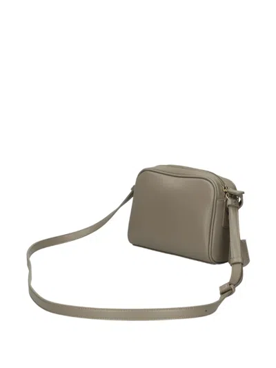 Armani Exchange Lock-detail Cross Body Bag In Brown