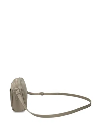 Armani Exchange Lock-detail Cross Body Bag In Brown