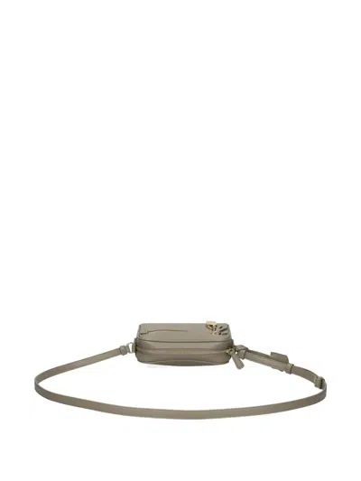 Armani Exchange Lock-detail Cross Body Bag In Brown