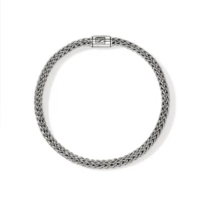 John Hardy Sterling Silver Icon Diamond Bracelet In Metallic