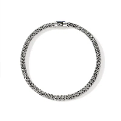 John Hardy Sterling Silver Icon Sapphire Bracelet In White