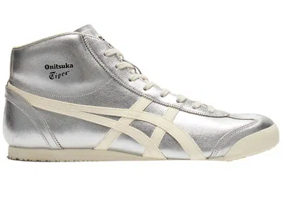 Pre-owned Onitsuka Tiger Men's  Mexico Mid Runner Sneakers In Silvler/cream