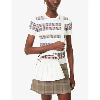 Lacoste Small Lenglen Leather Bag - One Size In White