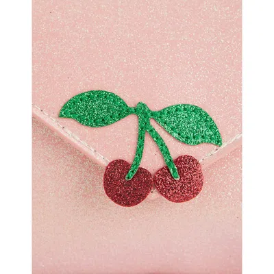 Konges Slojd Pink Glitter Love Letter Glitter Cross-body Bag In Pink