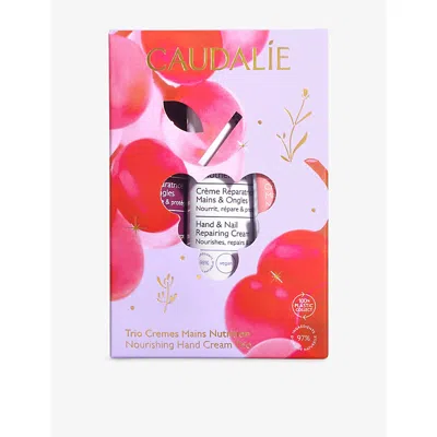 Caudalíe The Nourishing Hand Cream Trio Gift Set In Transparent