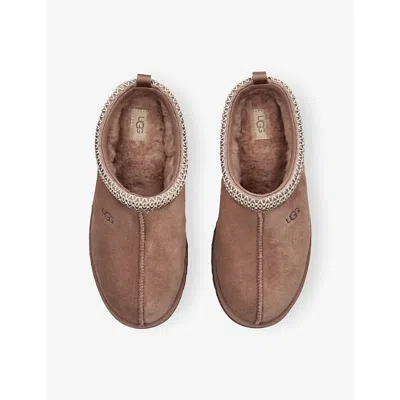 Ugg Tazz Suede Platform Slippers In Brown
