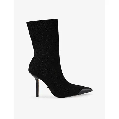Kurt Geiger London Regent Pointed Cap Toe Bootie In Black