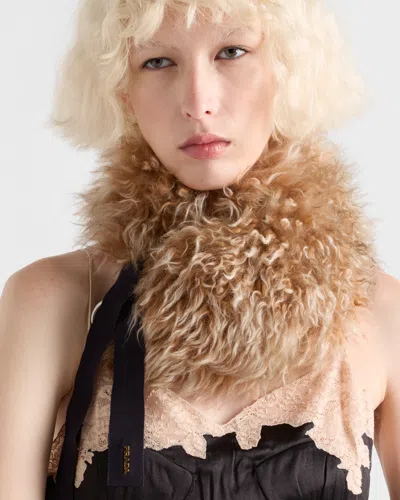 Prada Lace Detailed Midi Dress With Side Slit In Black