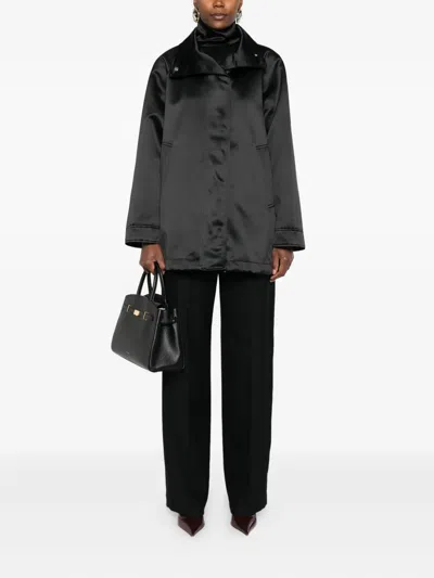 Covert Side-pocket Jacket In Black