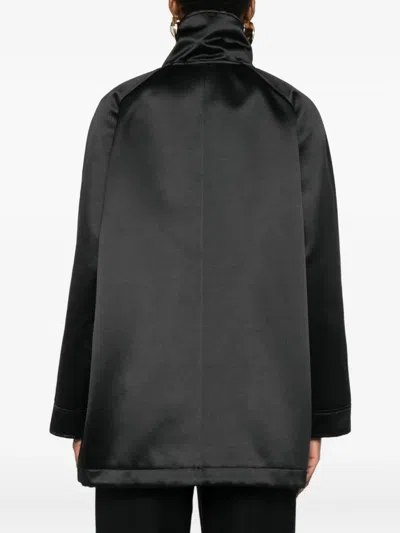 Covert Side-pocket Jacket In Black