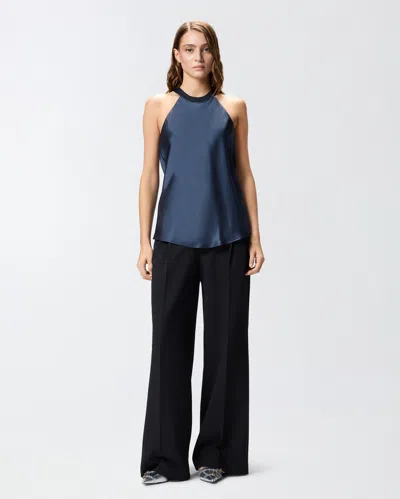 Pinko Flowing Top With Bow In Multi