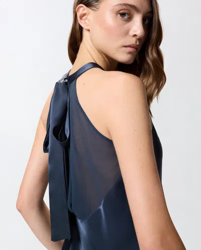 Pinko Flowing Top With Bow In Multi