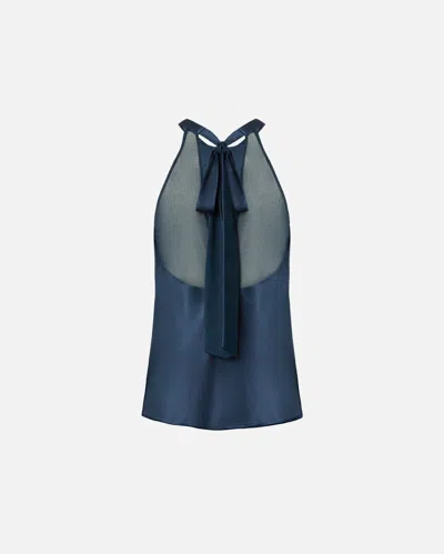 Pinko Flowing Top With Bow In Multi