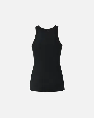 Pinko Fitted Sleeveless Top Featuring Stud Embellishments In Black
