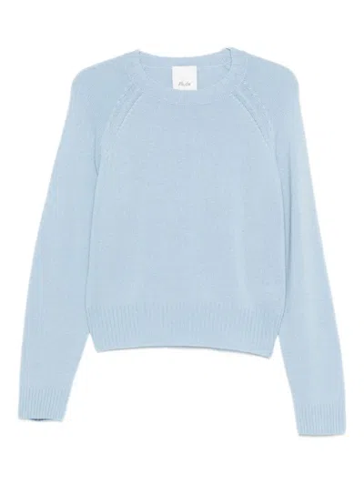 Allude Crew-neck Sweater In Blue