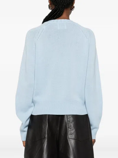 Allude Crew-neck Sweater In Blue
