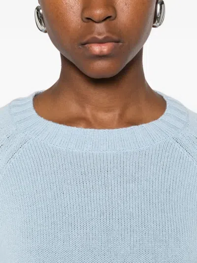 Allude Crew-neck Sweater In Blue