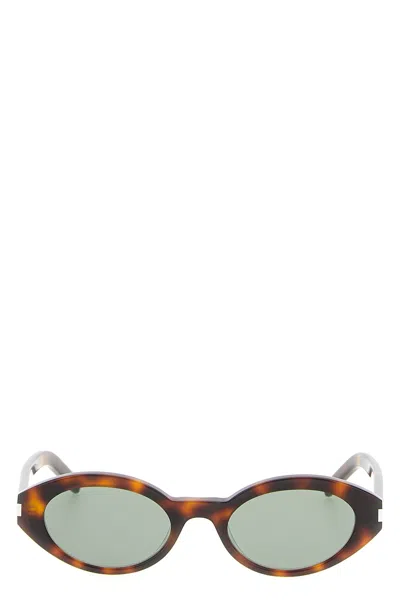 Saint Laurent Sl 567 Sunglasses In Brown