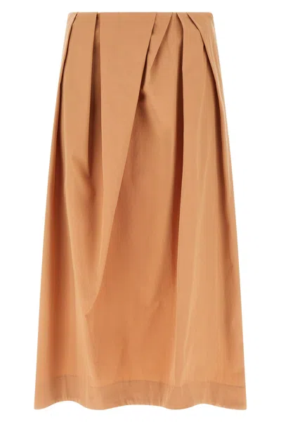Dries Van Noten High Waist Midi Pleated Skirt In Pink