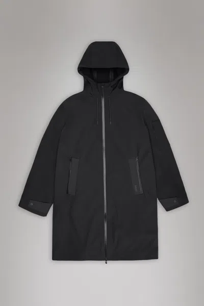 Rains Suva Waterproof Hard Shell Raincoat In Black