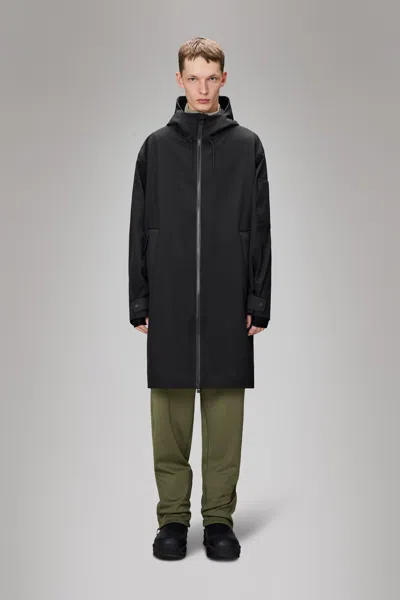 Rains Unisex Suva Softshell Jacket In Black In Black