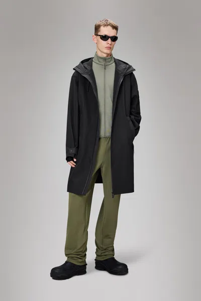 Rains Unisex Suva Softshell Jacket In Black In Black